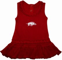 Arkansas Razorbacks Ruffled Tank Top Dress