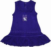 Northwestern Wildcats Ruffled Tank Top Dress