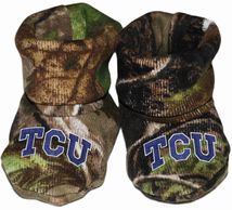 TCU Horned Frogs Realtree Camo Baby Booties