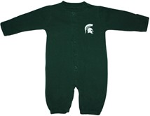 Michigan State Spartans "Convertible" Gown (Snaps into Romper)
