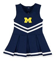Michigan Wolverines Block M Cheerleader Bodysuit Dress