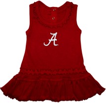 Alabama Crimson Tide Script "A" Ruffled Tank Top Dress