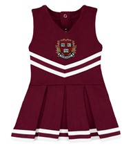 Harvard Crimson Veritas Shield with Wreath & Banner Cheerleader Bodysuit Dress