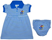 Kansas Jayhawks Striped Game Day Dress
