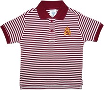 Arizona State Interlocking AS Striped Polo Shirt