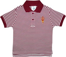 Arizona State Sun Devils Striped Polo Shirt