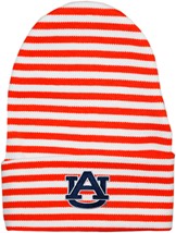 Auburn Tigers "AU" Newborn Striped Knit Cap