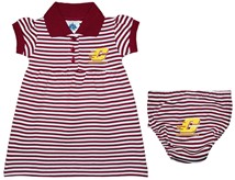 Central Michigan Chippewas Striped Game Day Dress