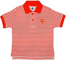 Clemson Tigers Striped Polo Shirt
