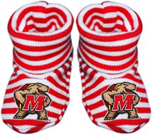 Maryland Terrapins Striped Booties