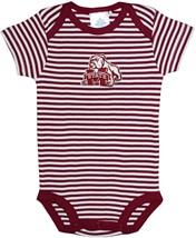 Mississippi State Bulldog Mark Infant Striped Bodysuit