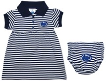 Penn State Nittany Lions Striped Game Day Dress
