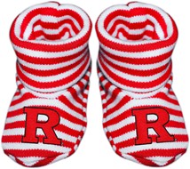 Rutgers Scarlet Knights Striped Booties