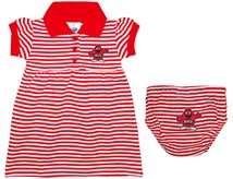 Western Kentucky Big Red Striped Game Day Dress