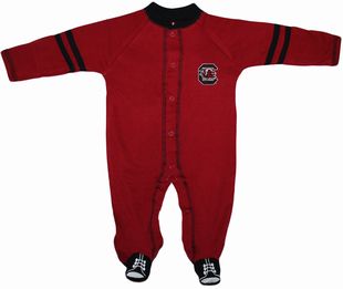 Official South Carolina Gamecocks Sports Shoe Footed Romper