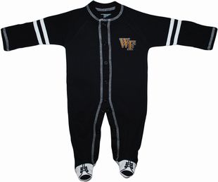 Official Wake Forest Demon Deacons Sports Shoe Footed Romper