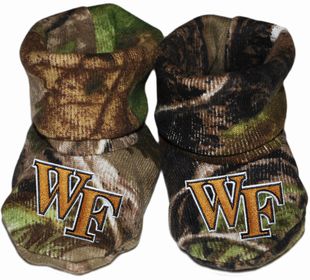 Wake Forest Demon Deacons Realtree Camo Gift BoxBaby Bootie
