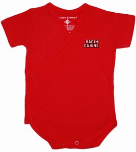 Louisiana-Lafayette Ragin Cajuns Side Snap Newborn Bodysuit