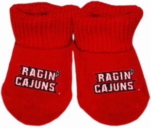 Louisiana-Lafayette Ragin Cajuns Gift Box Baby Bootie