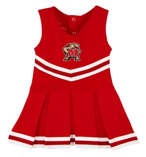 Authentic Maryland Terrapins Cheerleader Bodysuit Dress