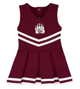 Authentic Montana Grizzlies Cheerleader Bodysuit Dress