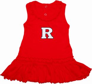 Rutgers Scarlet Knights Ruffled Tank Top Dress