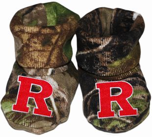 Rutgers Scarlet Knights Realtree Camo Gift BoxBaby Bootie