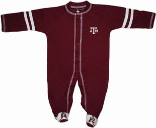 Official Texas A&M Aggies Sports Shoe Footed Romper