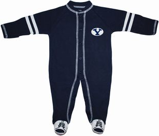 Official BYU Cougars Sports Shoe Footed Romper