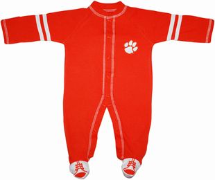 Official Clemson Tigers Sports Shoe Footed Romper
