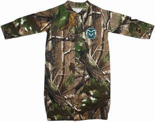 Colorado State Rams Realtree Camo Convertible (2 in 1), as gown & snaps into romper