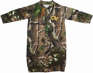 Georgia Tech Yellow Jackets Realtree Camo Convertible (2 in 1), as gown & snaps into romper