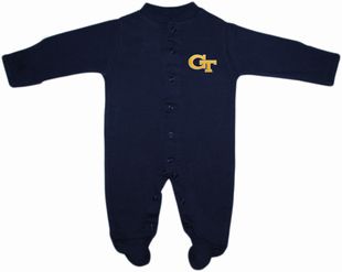 Georgia Tech Yellow Jackets Footed Romper
