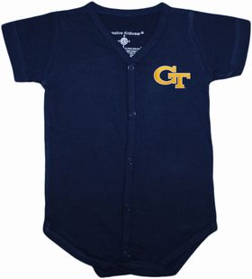 Georgia Tech Yellow Jackets Front Snap Newborn Bodysuit