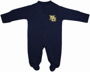 Marquette Golden Eagles Footed Romper