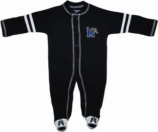Official Memphis Tigers Sports Shoe Footed Romper