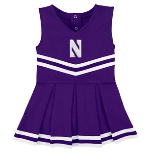 Authentic Northwestern Wildcats Cheerleader Bodysuit Dress