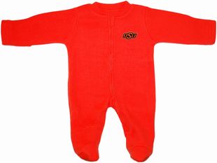 Oklahoma State Cowboys Fleece Footed Romper