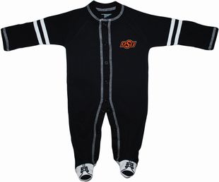 Official Oklahoma State Cowboys Sports Shoe Footed Romper