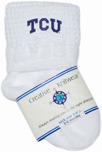 TCU Horned Frogs Non-Kickoff Baby Newborn Bootie