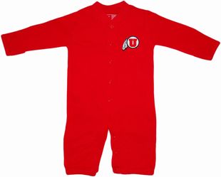 Utah Utes "Convertible" (2 in 1), as gown & snaps into romper