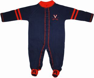 Official Virginia Cavaliers Sports Shoe Footed Romper
