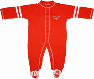 Official Virginia Tech Hokies Sports Shoe Footed Romper