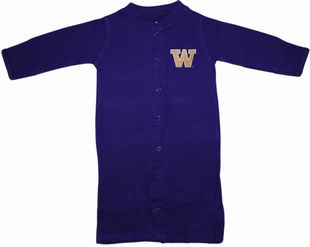 Washington Huskies "Convertible" (2 in 1), as gown & snaps into romper