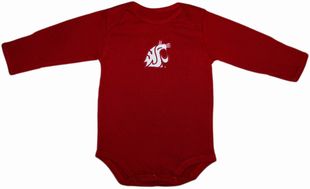 Washington State Cougars Long Sleeve Bodysuit