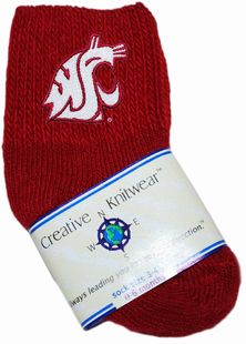 Washington State Cougars Baby Bootie