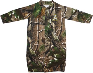 Appalachian State Mountaineers Realtree Camo Convertible (2 in 1), as gown & snaps into romper