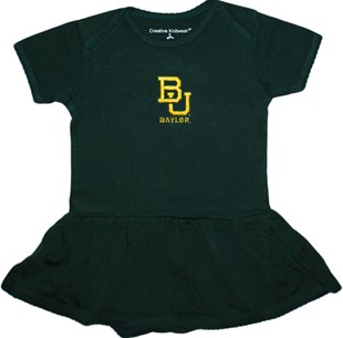 Baylor Bears Picot Bodysuit Dress