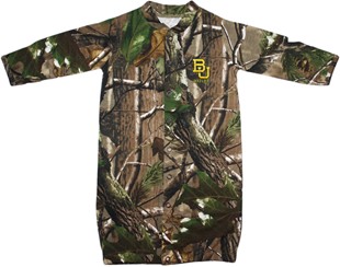 Baylor Bears Realtree Camo Convertible (2 in 1), as gown & snaps into romper
