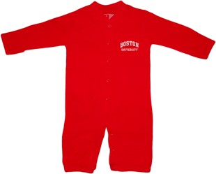 Boston University Terriers "Convertible" (2 in 1), as gown & snaps into romper